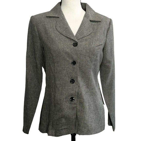 Helene Blake Skirt Suit 8P Gray - Picture 3 of 8